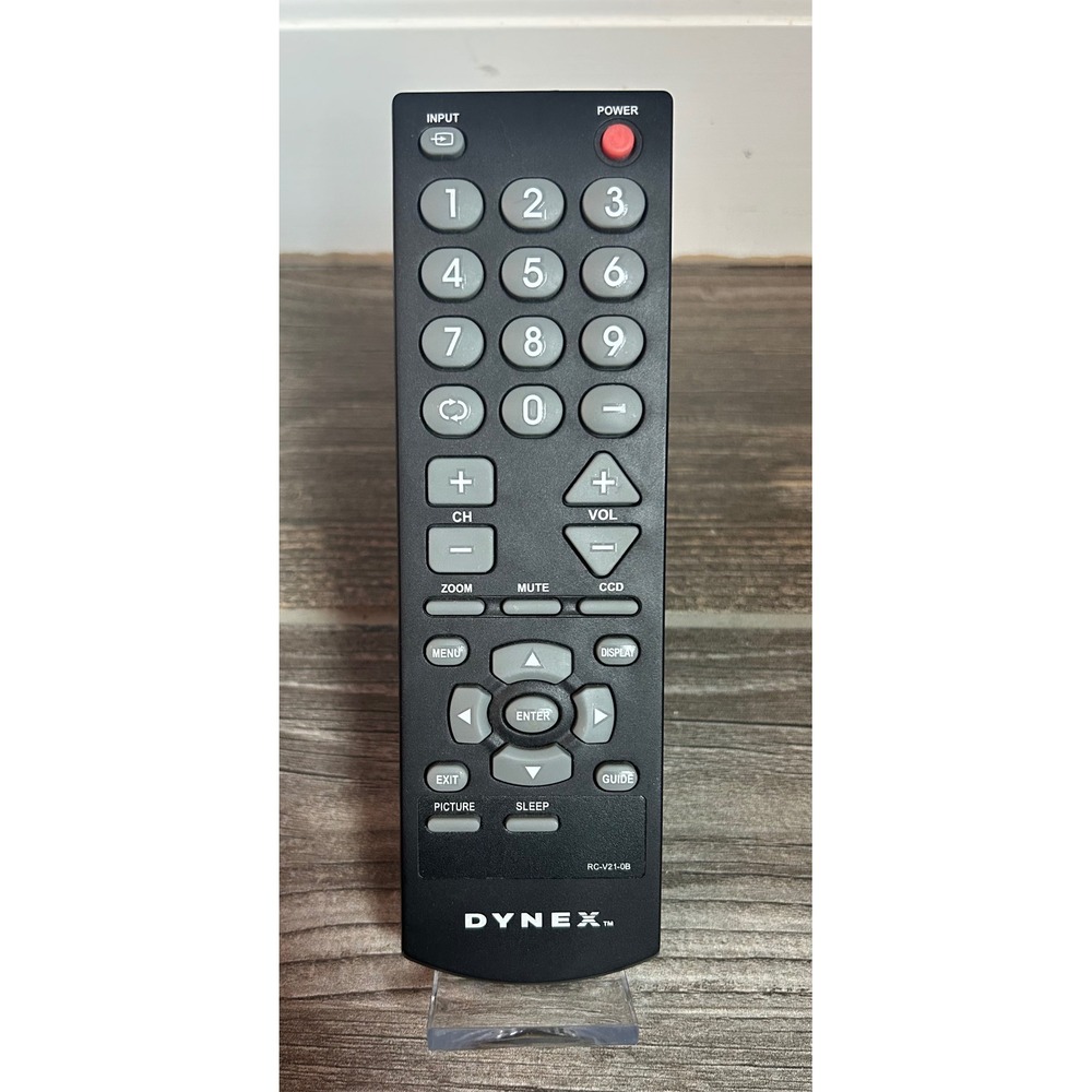 Dynex RC-V21-0B TV Remote Control Black Replacement OEM Genuine Tester & Working